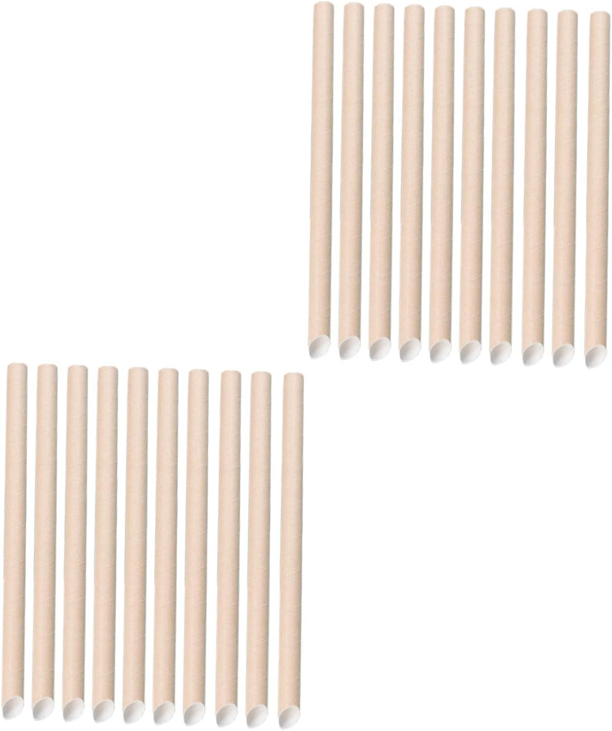 Disposable Pulp Paper Straws for Store Use Degradable Beverage Straws Milk Tea Drinking with Creative Design No Odor Sanitary and Practical