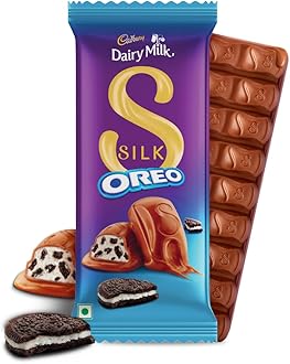 Cadbury Dairy Milk Silk Oreo Valentine's Gift Pack Chocolate Bar, 124 g