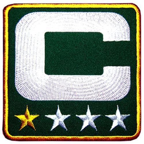 Gold Star Green Captain C Packers Lambeau Football Baseball