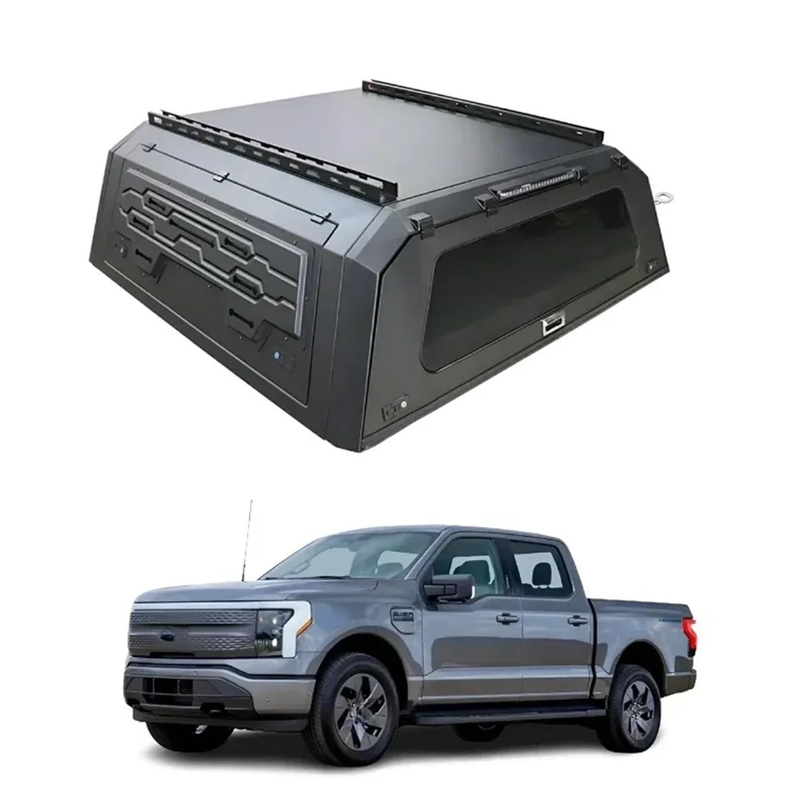 Canopy Hardtop Truck Topper Camper Kompatibel for F150 Leichtes Aluminium