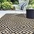 Ridota Reversible Mats, Outdoor Patio Rugs, Plastic Straw Rug, Modern Area Rug, Floor Mat for Outdoors, RV, Patio, Backyard, Deck, Picnic, Beach, Trailer, Camping (Diamond Black & Beige, 4' x 6')