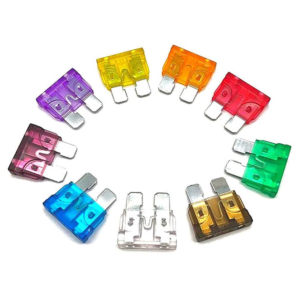 QBM Standerd Size 5 Amps to 40 Amps A Car Fuse Set of 5 Each 8 Kinds Fuses - Set of 40 Pieces-image-15