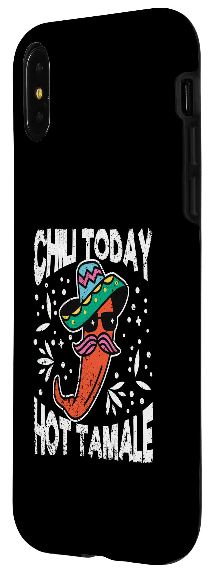 iPhone X/XS Chili Today Hot Tamale Dabbing Mexican Taco Pepper Sombrero Case - Image 2