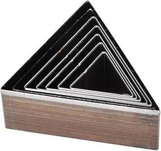 Leather Hole Punch Set, 7 Pieces, 20-50mm Triangle Shape, DIY Craft Tools for Belt Wallet Making