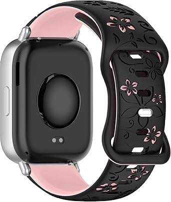 Asvufeyy Silicone Band for Xiaomi Redmi Watch 5 Lite/Redmi Watch 5 Active/S4 Sport/S3 Replacement Strap Soft 2 Color Silicone Replacement Strap