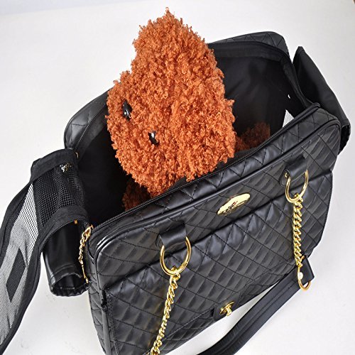 Transporttasche Pet Carrier Tragetasche Haustiertasche für Hunde Tasche Hundebeutel GB012BK