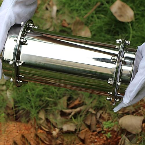 Miniatura 3 de Time Capsule - Contenedor impermeable de acero inoxidable anticorrosión, contenedor de almacenamiento de regalo, cierre duradero, 19.7 in/20 pulgadas