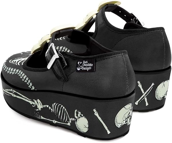 Hot Chocolate Design Chocolaticas Funky Canvas Women's Mary Jane Flat Shoes - 4