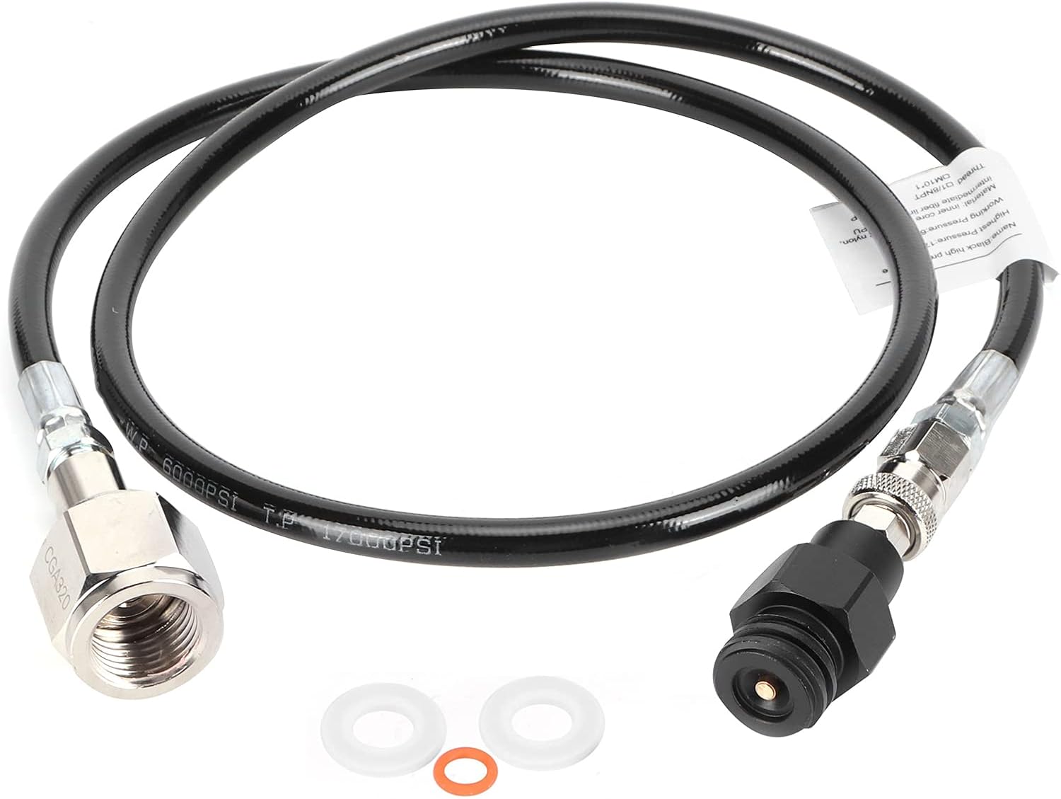 CO2 Hose Adapter Kit Soda Hose CO2 Cylinder Adapter, CGA320 Hose
