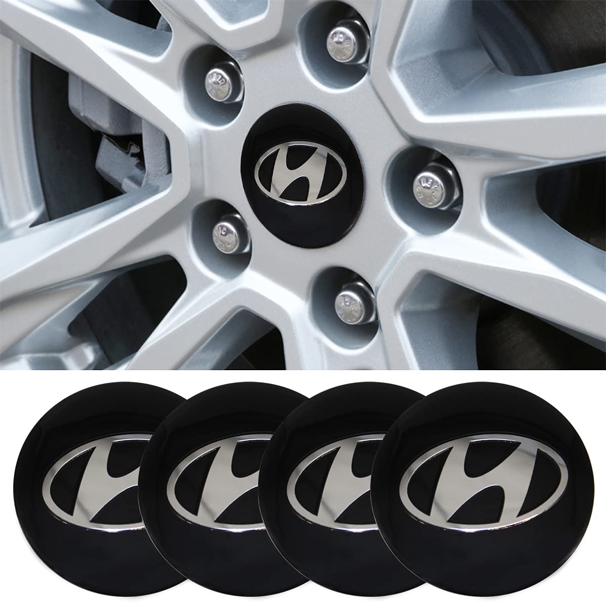 Buy Chuangzhi Sales Fit Hyundai Wheel Center Cap Sticker 4 x 56.5mm