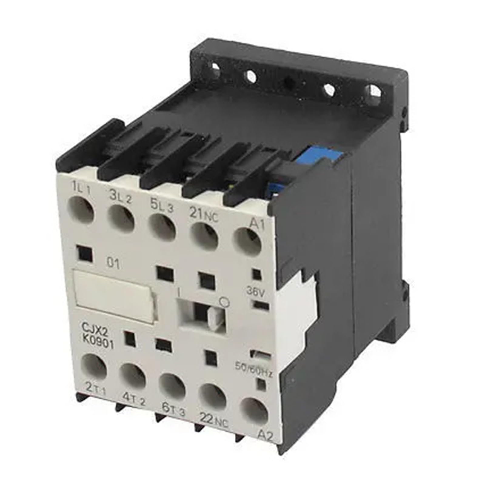 HUUOQIWY CJX2-K0901 36V Coil 35mm DIN Rail 9A 3P 1NC AC Contactor