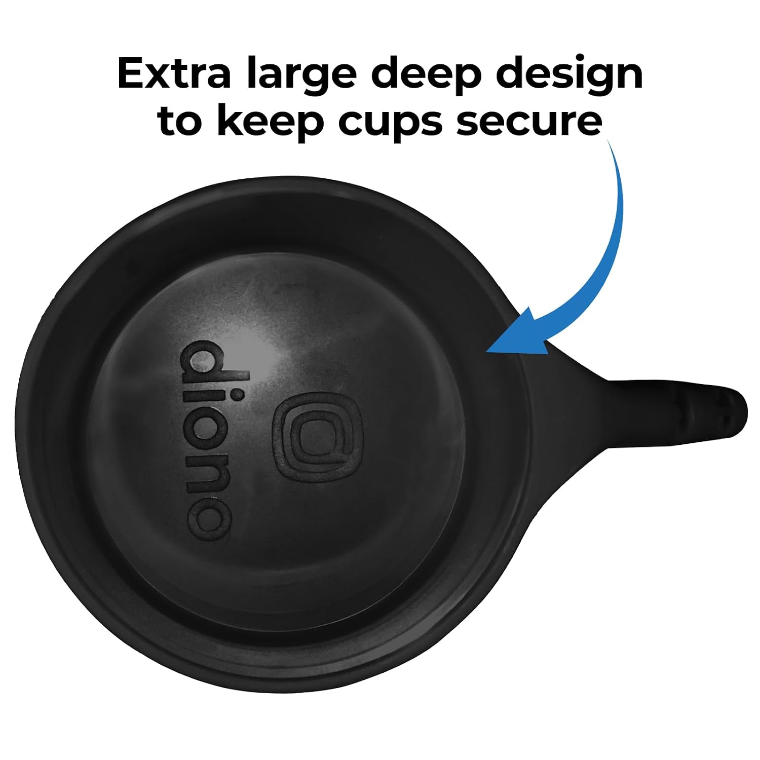 Diono XL Car Seat Cup Holders for Radian and Everett Car Seats, Pack of 3 Cup Holders, Black
