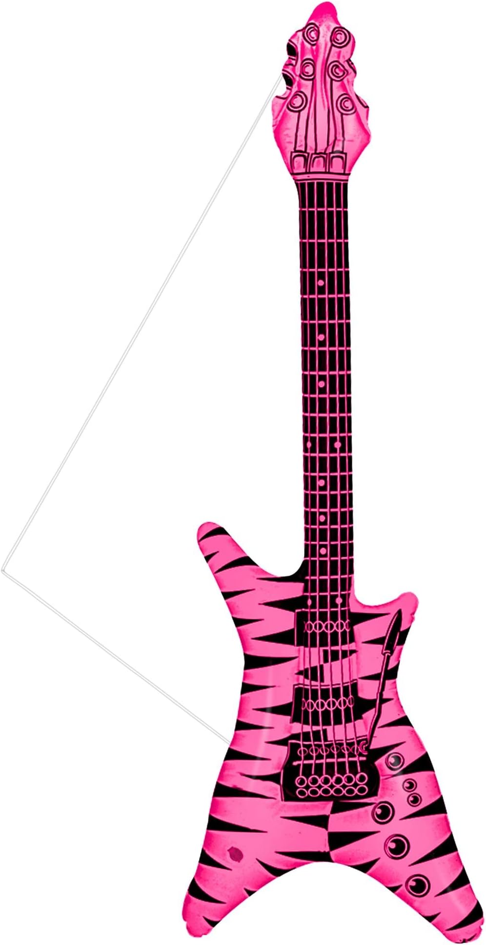 W WIDMANN MILANO Party Fashion 11000639 Inflatable Rock Guitar, Pink, Standard Size
