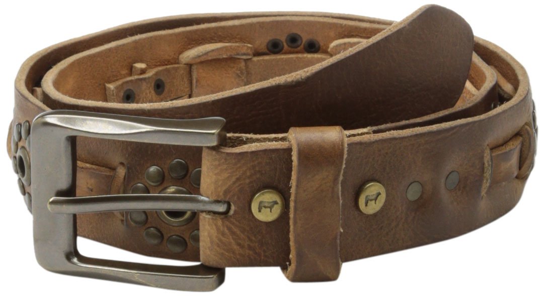 Will Leather Goods Men's Julian Belt, Tan, 38