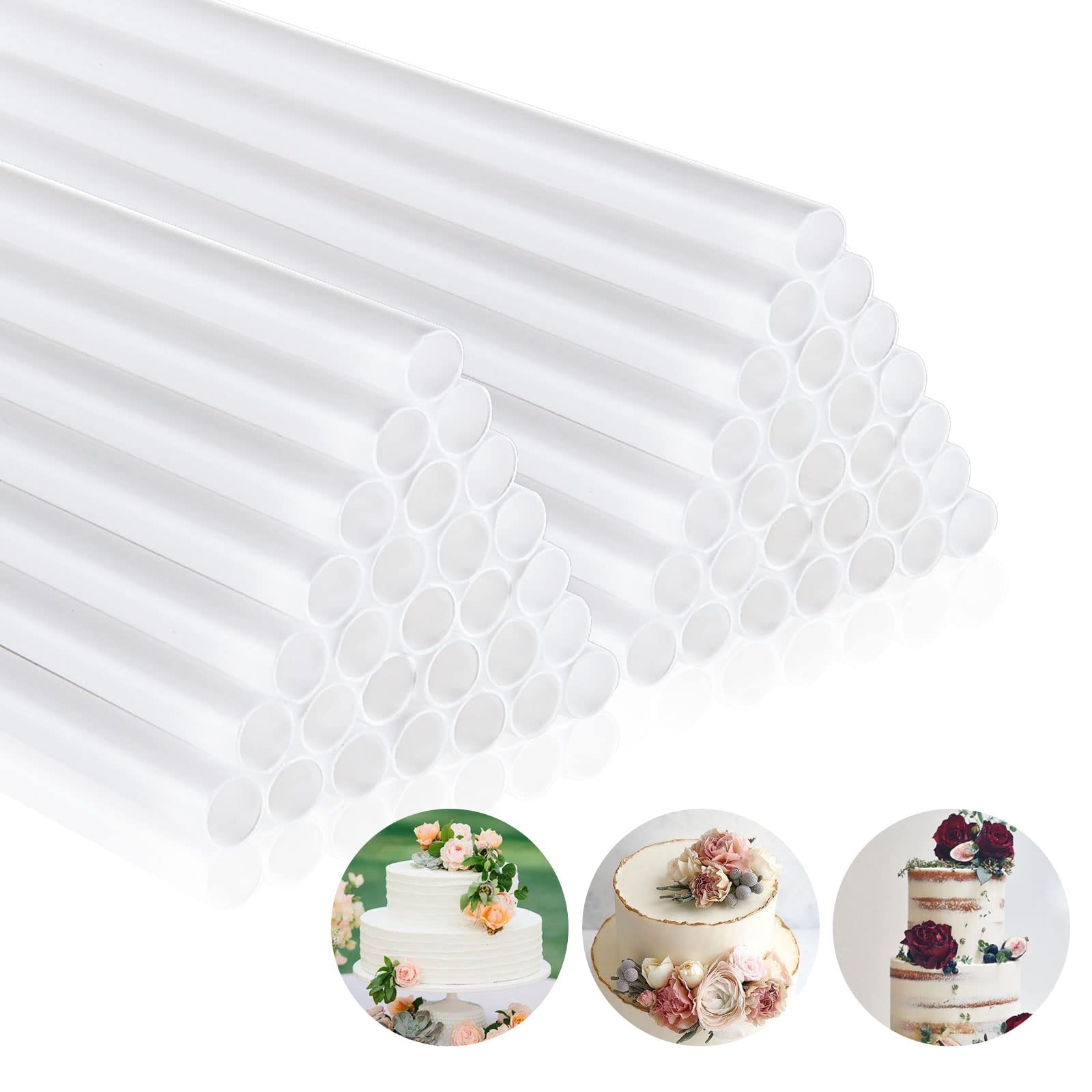 Supporti Per Torte A Strati - 30 Pezzi In Plastica Bianca Da 24cm Per Torte Nuziali E Compleanno - Foto 4