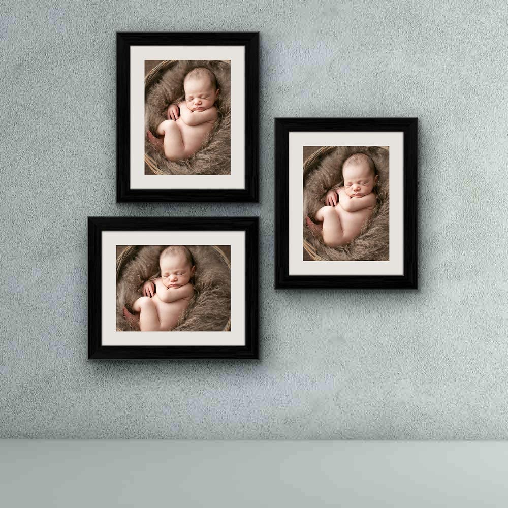 Fabricart 3Pcs -Wall Photo Frames A4 Size for Room Decoration, Photos, Documents Wall D�cor Frame (Without Plexi Glass)