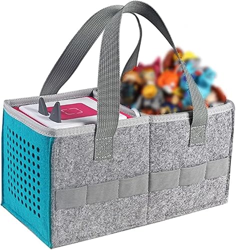 Miniatura 3 de Bolsa de mano portátil para Toniebox juego de iniciación, compatible con Toniebox reproductor de audio, juego de iniciación de figuras Tonies, bolsa
