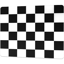 XVX Tempered Glass Gaming Mouse Pad - Ultra-Smooth Micro-Etched Hard Surface for Esports & FPS Games, 16.14"12.20" Large Checkerboard Mousepad, Durable & Easy to Clean for Gamers/Designers