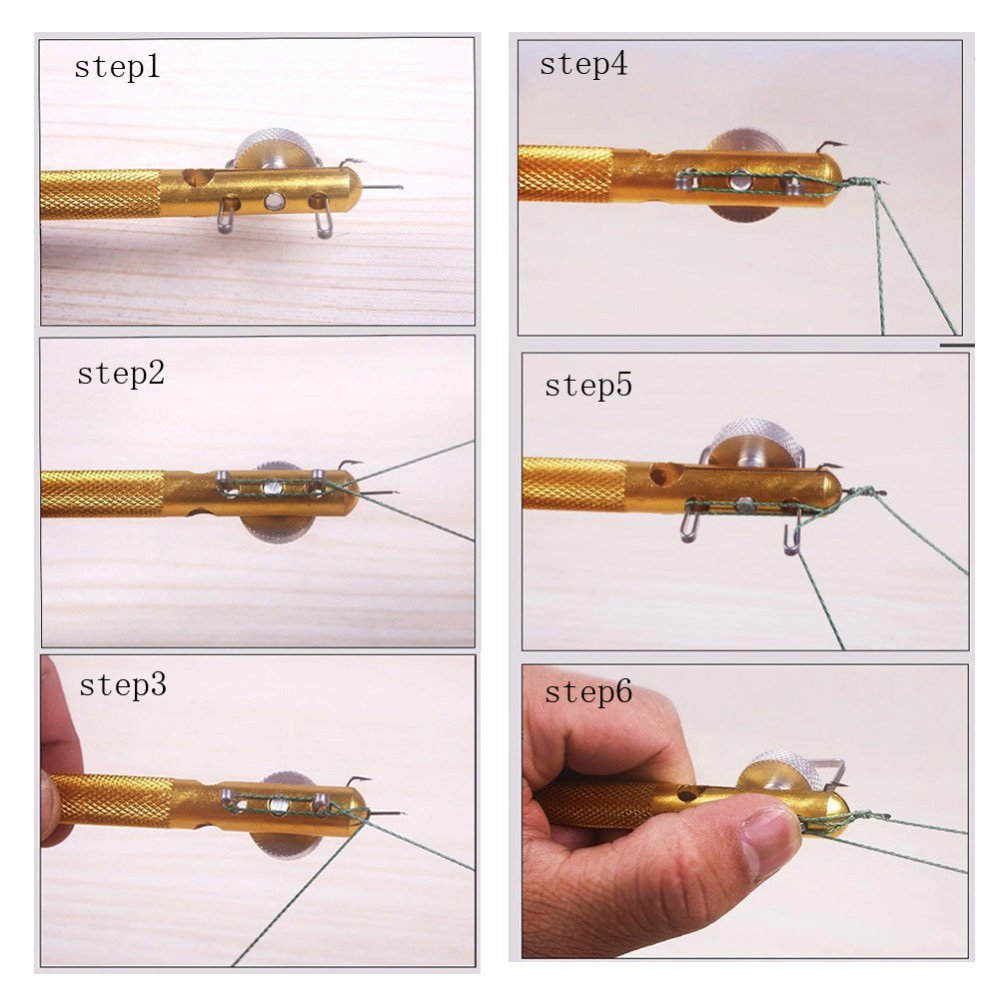 Aluminum Alloy Fishing Hook Tier Tool Fish Line Tying Knotter | Desertcart  Brunei
