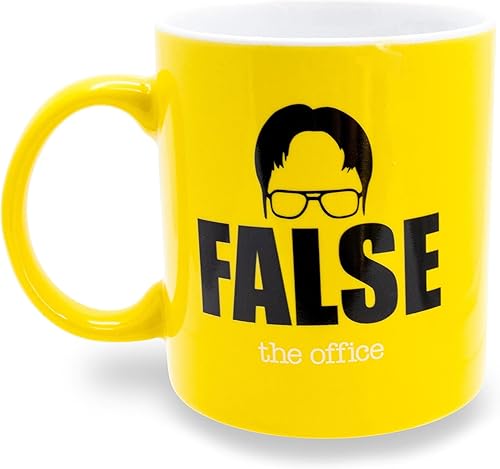 Silver Buffalo The Office Dwight Schrute Shirt Taza de cerámica Capacidad para 20 onzas