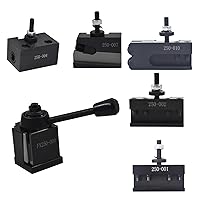 Vista 1 de Kimllier 6 piezas OXA 250-000 Tipo de cuña de cambio rápido Herramienta Post Set 8 pulgadas Swing OXA Tool Post