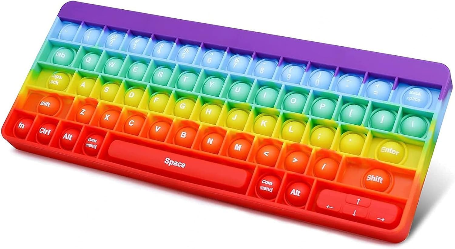 Ranzah Educational Keyboard Pop Fidget Toy Push Pop Bubble Sensory Poppet Toy for Kids Learning Squishy Squeeze Toy ADHD Stress Anxiety Relief Toddler Toy Montessori School Toy Gift Travel Popper - Image 2