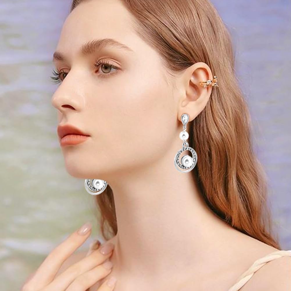 Beebeecraft 20Pcs Cubic Zirconia Earring Findings Real Platinum Plated Teardrop Earrings Posts with Loop and 20Pcs Butterfly Earring Backs for DIY Earring Jewelry Making - Image 6