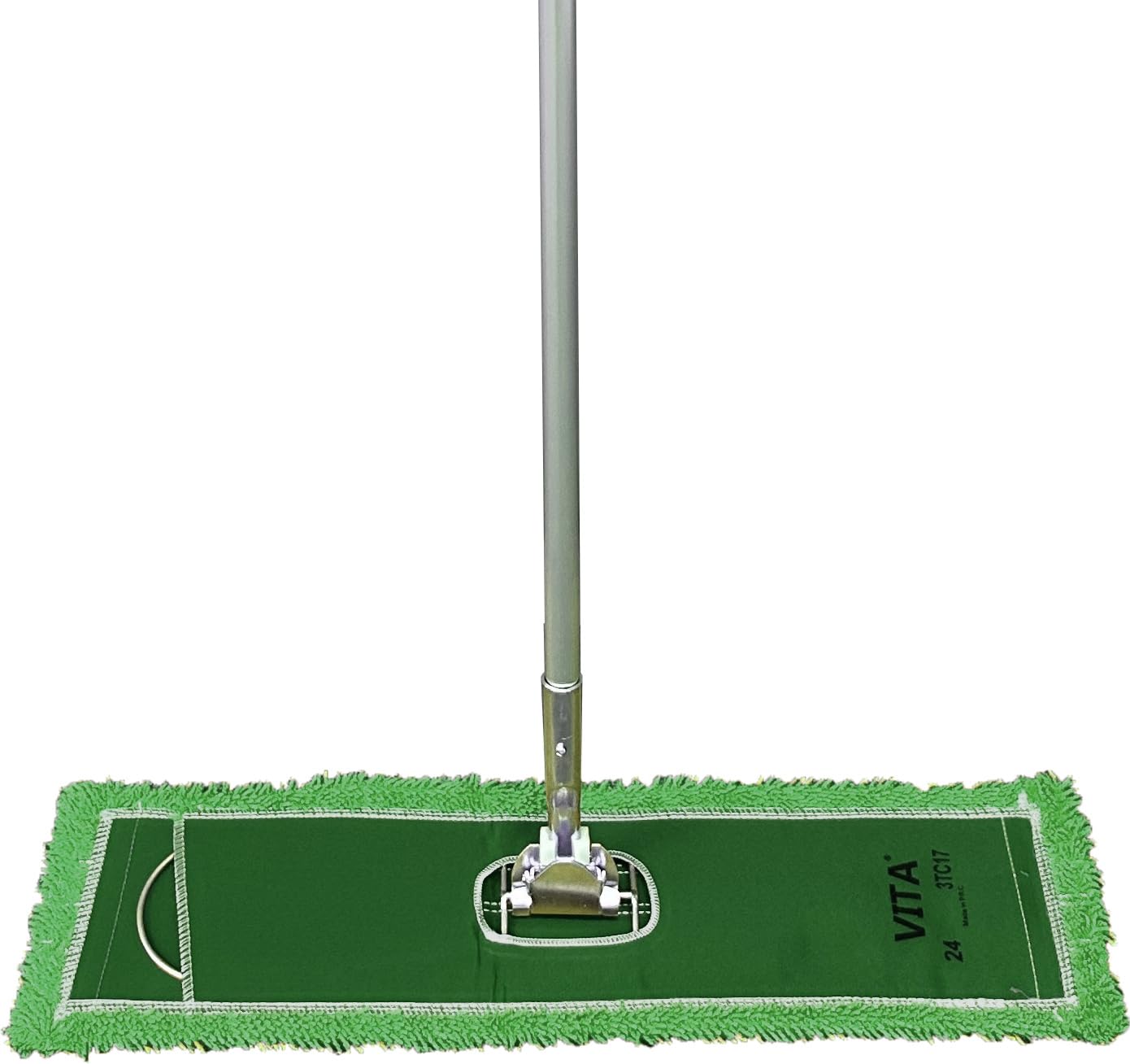 High-Performance Twisted-Loop Microfiber Dust Mop Kit: Superior Cleaning Efficiency - Green 48 Inch