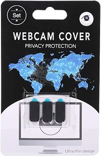 Docooler 3 PCS Webcam Tampa Do Obturador de Privacidade Protetor de Slider De Plástico Tampa Da Câmera adesivo de Privacidade para Webcam IPAD iPhone Mac PC Laptops Rectangle Celular (preto)