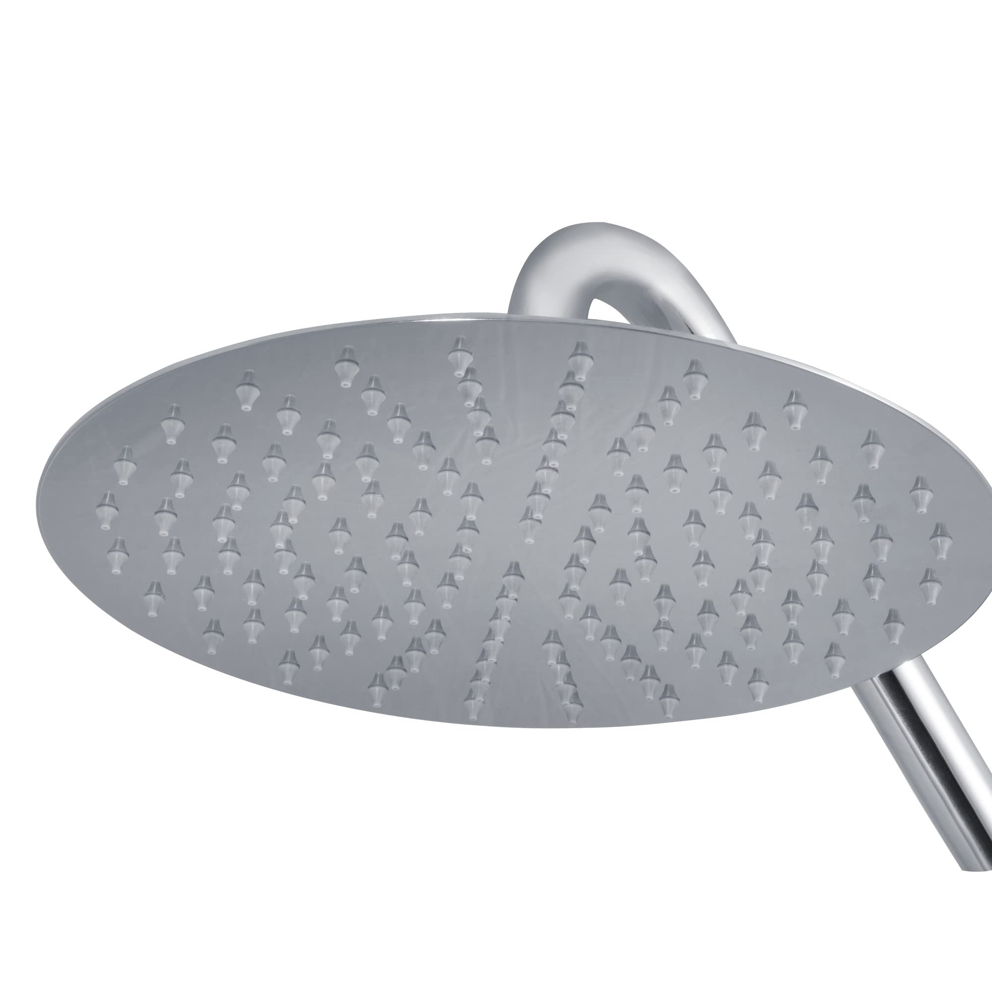 PULSE ShowerSpas 2001-250P Island Falls-Alcachofa de Ducha (Acero Inoxidable), Acabado Pulido, Ultra Low-Profile, 10" (250mm)