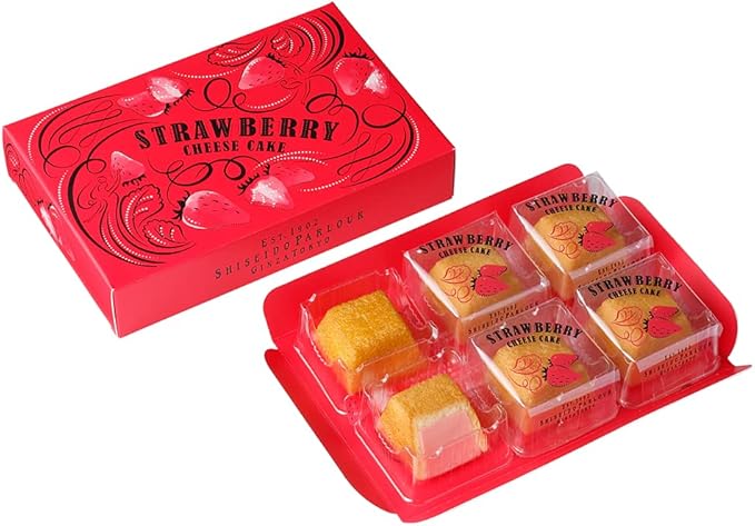 Amazon 資生堂パーラー 冬のチーズケーキ いちご 6個入 資生堂パーラー ケーキ 洋菓子 通販
