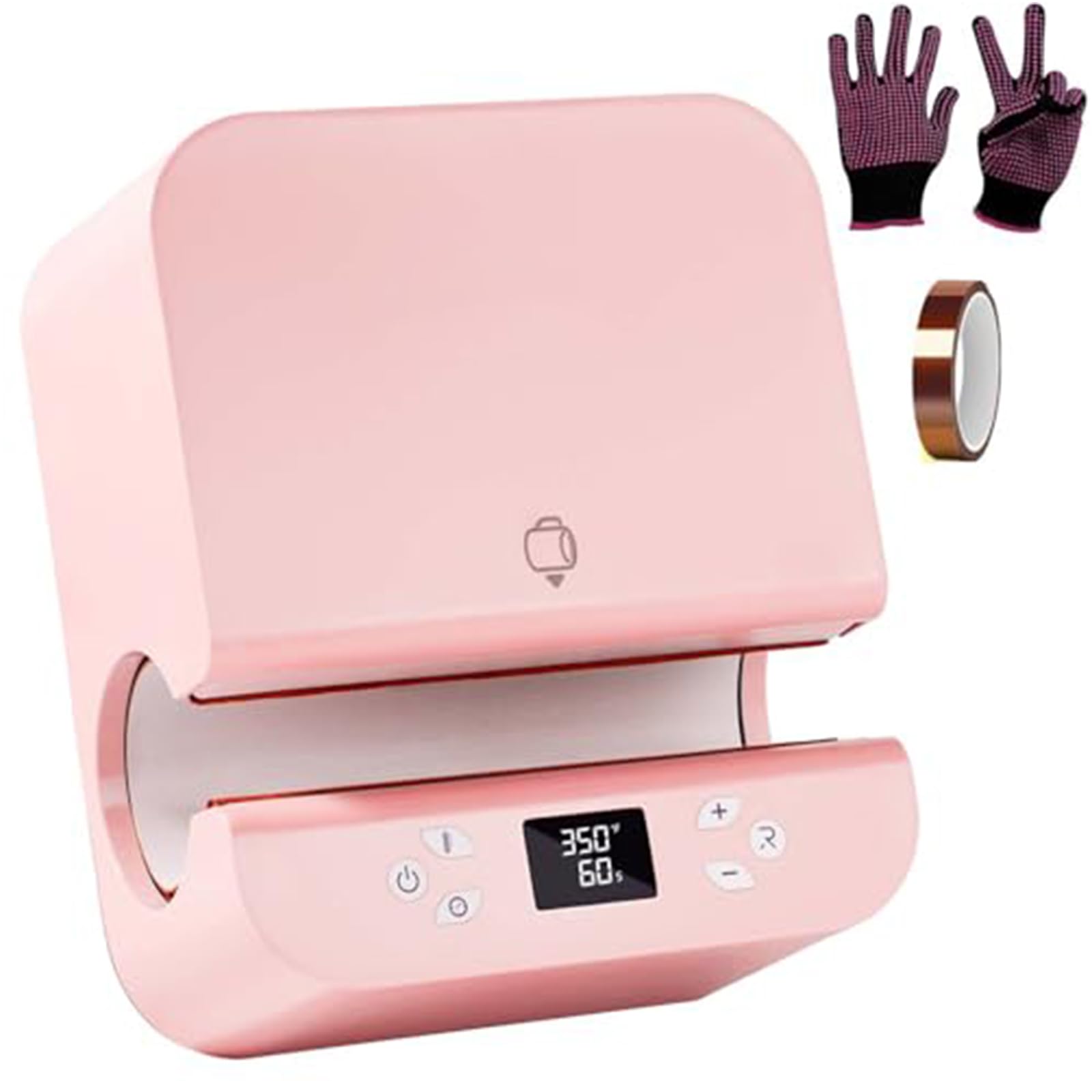 Macchina automatica della pressa di calore del tumbler con spegnimento automatico e stiratura one-touch per la stampa professionale della tazza
