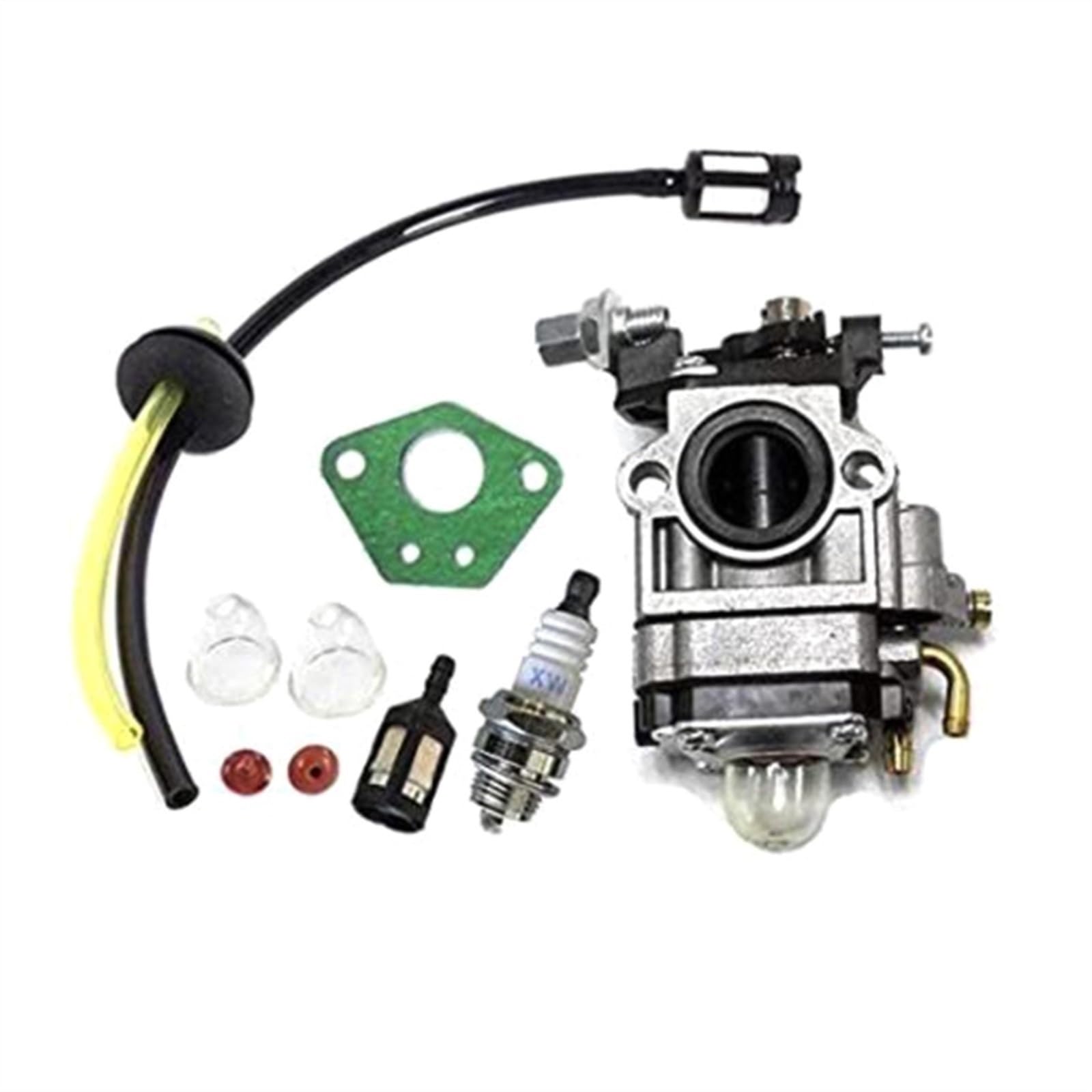 Carburador automotriz Kit de carburador 52cc 49cc 43cc desbrozadora con sello para manguera para bujía para filtro gasolina cortacésped