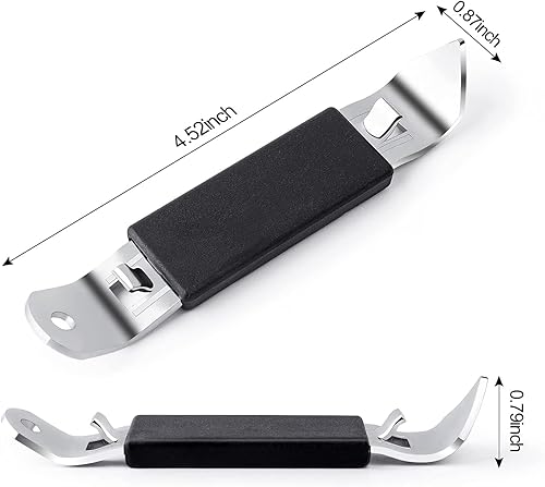 Miniatura 2 de BEATURE Abridor de botellas  3 piezas de abrebotellas de cerveza magnético  Imán de metal para abridor de latas de nevera, cian