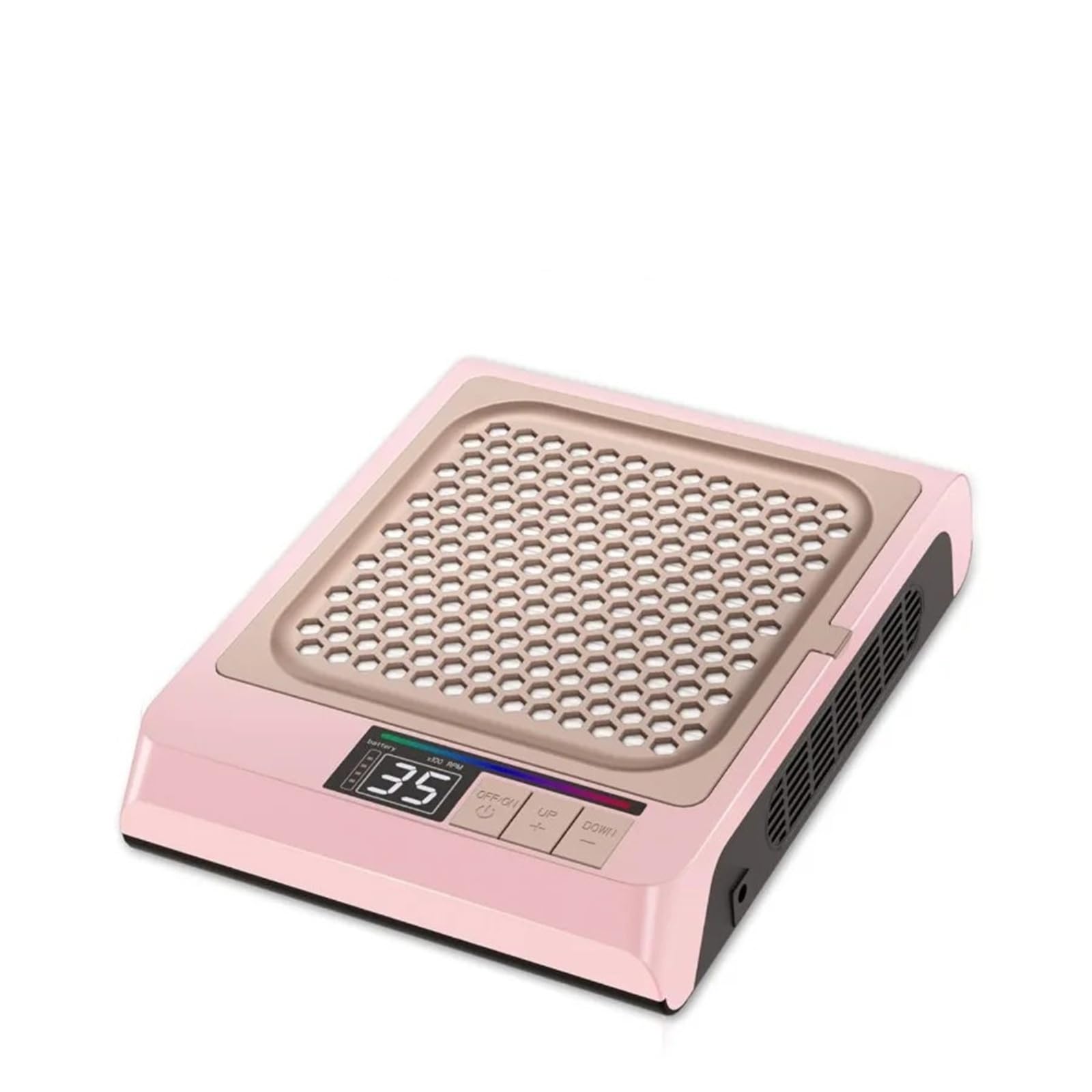 Aspirador de uñas profesional de 80 W recargable y ajustable
