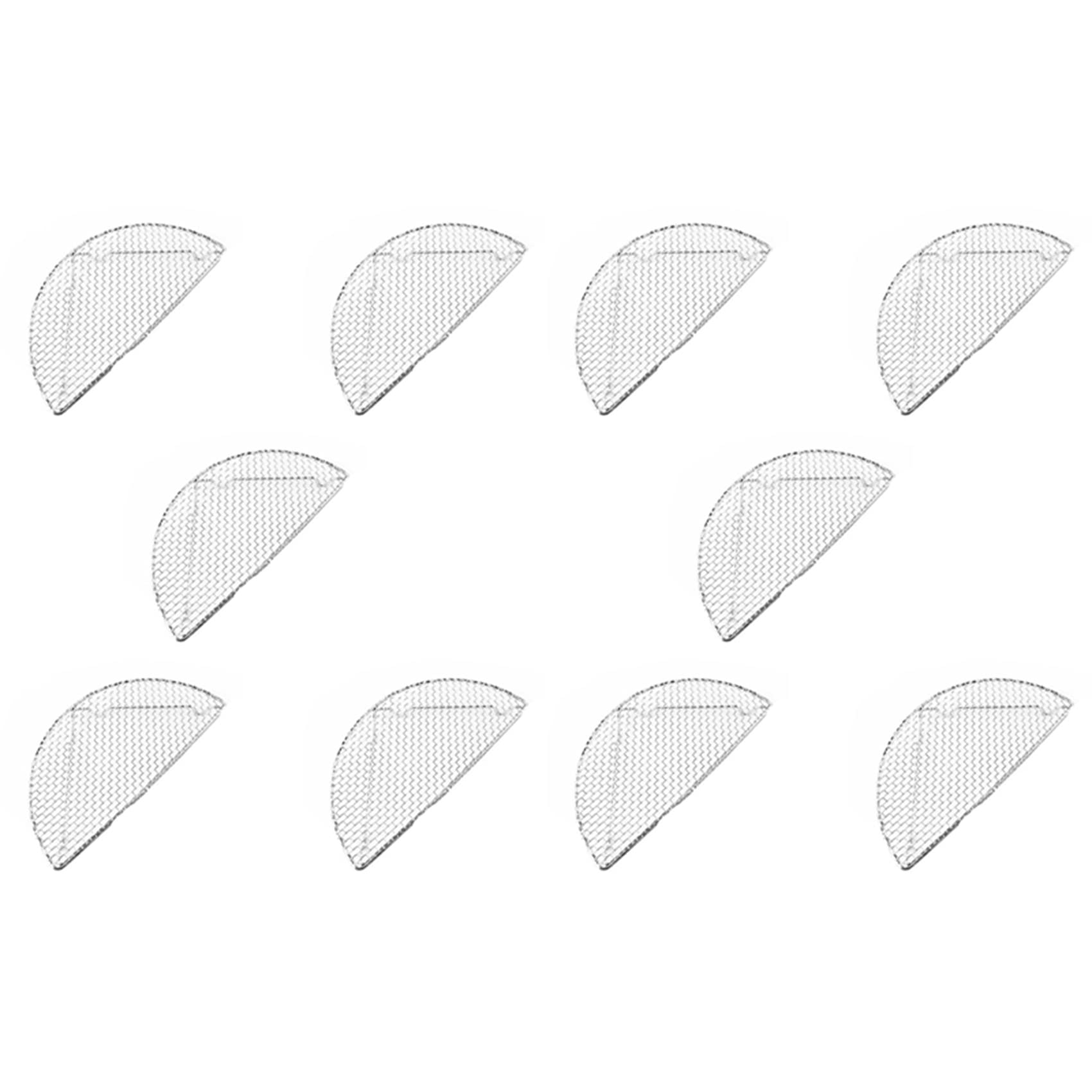 Hndhbfgrt 10X Fried Tempura Net Stainless Steel Grill Hamburger Fried Chicken Grease Net Japanese Cuisine Pork Rack Home A