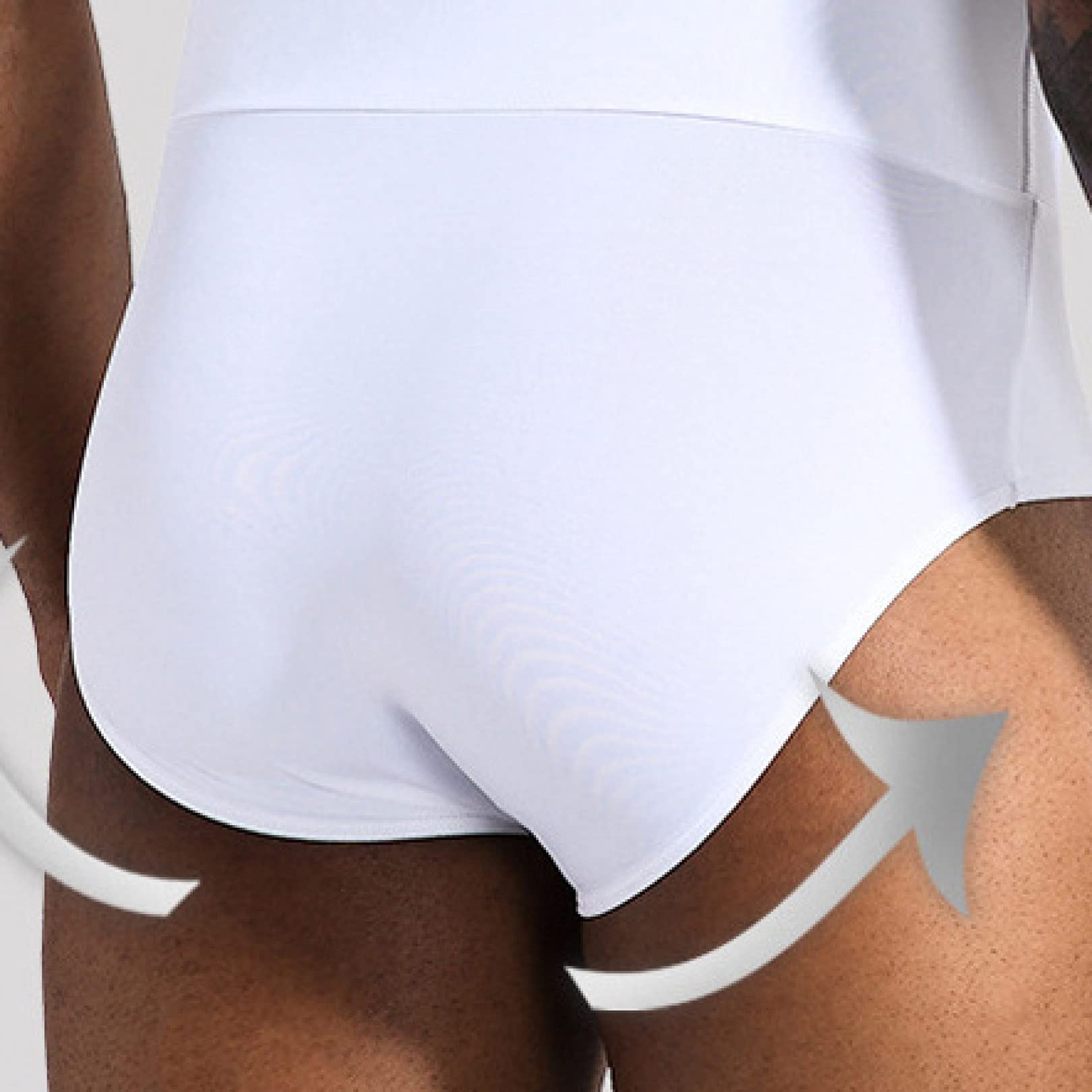 męskie spodenki modelują o mocnej kontroli - trenażer talii butt booster body shaper - majtki z wysokim stanem