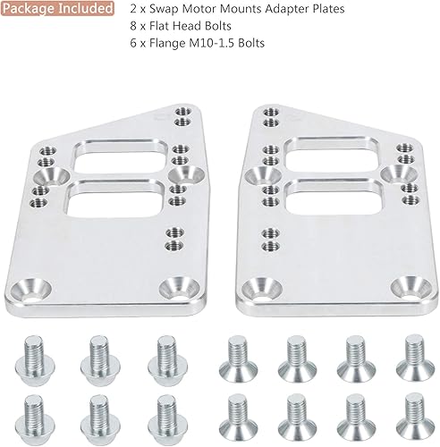 Miniatura 4 de Para LS Swap Motores Adaptadores Placas Adaptadoras - Soporte de intercambio universal Bloque pequeño Conversión LS Ajustable Ajuste para LS1 LS3