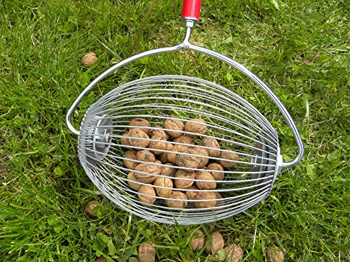 Preisvergleich Produktbild HorTera Walnusssammler - Rollsammler mit plastikfreiem Sammelkorb inkl. Zubehör