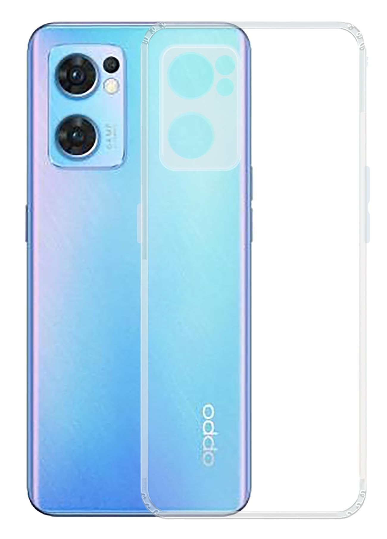 YOFO Back Cover for Oppo Reno 7 (5G) (Flexible|Silicone|Transparent|Full Camera Protection) (B0CWXL9XRK) Amazon Price History, Amazon Price Tracker