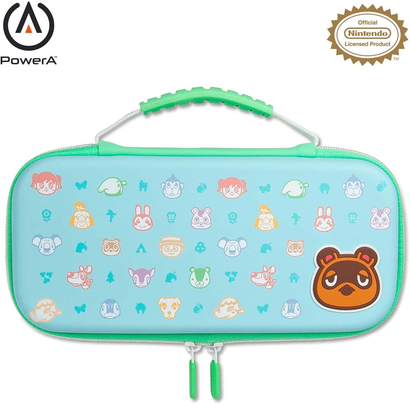 PowerA Protection Gaming Console Kit Case for Nintendo Switch or Nintendo Switch Lite with Accessories Storage, Animal Crossing (Officially Licensed)
