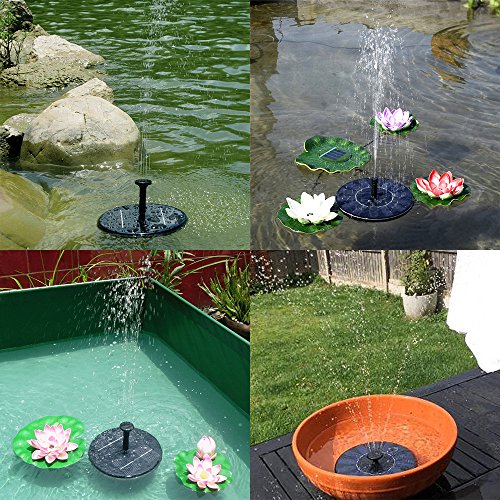 Solar Bird Bath Fountain, MAXIN Free Standing