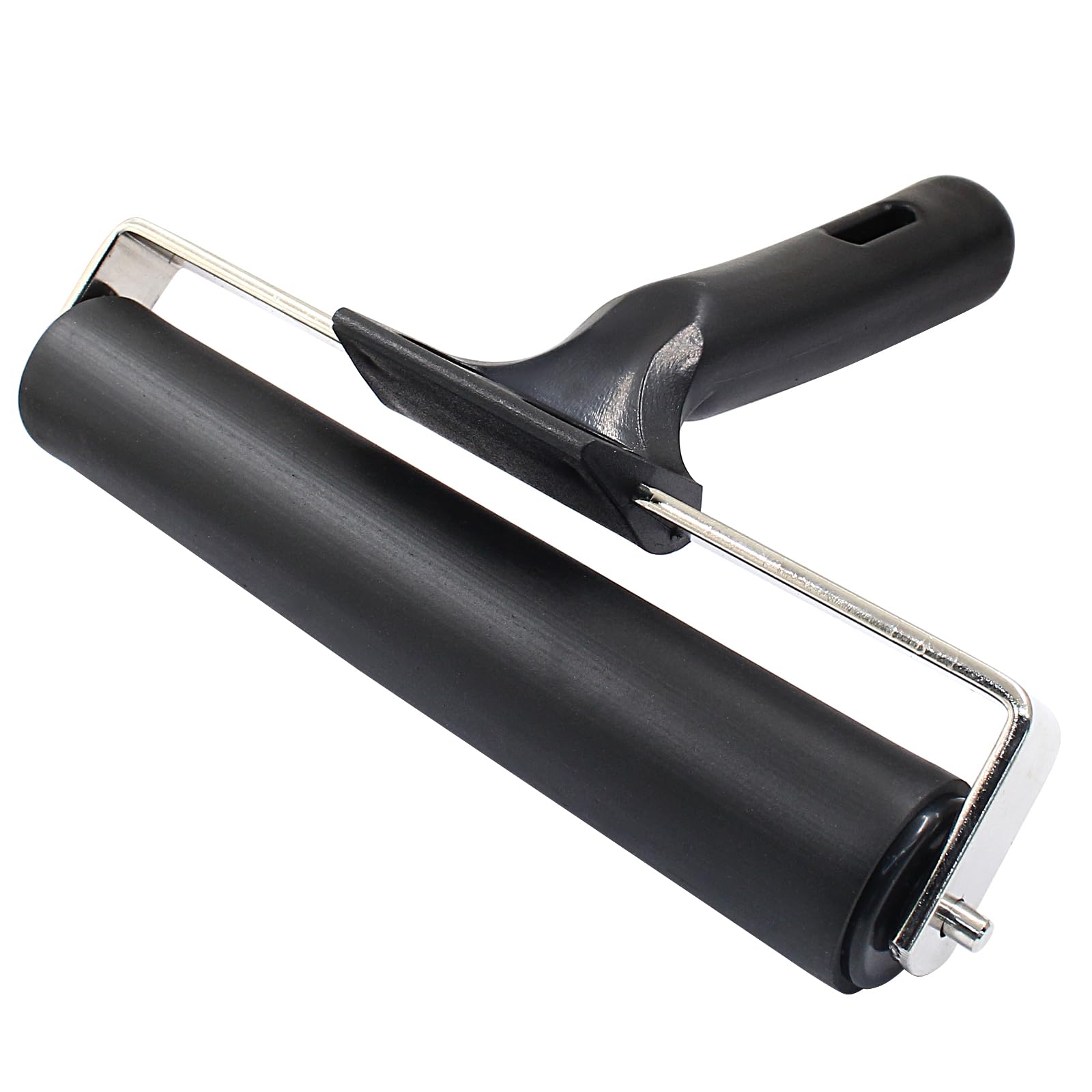 Hitefu Rodillo de goma de 15 cm, herramienta de rodillo de impresión manual para pintura, impresión de pared, aplicación de pegado (15 cm)