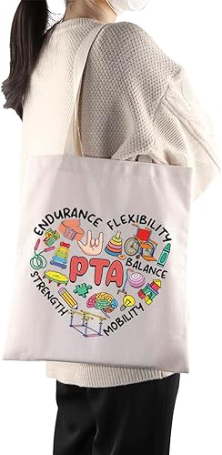 Miniatura 6 de PTA Gifts - Bolsa de maquillaje para fisioterapeuta, regalo de agradecimiento, regalos de graduación de la PTA para estudiantes de la PTA Bolsa con