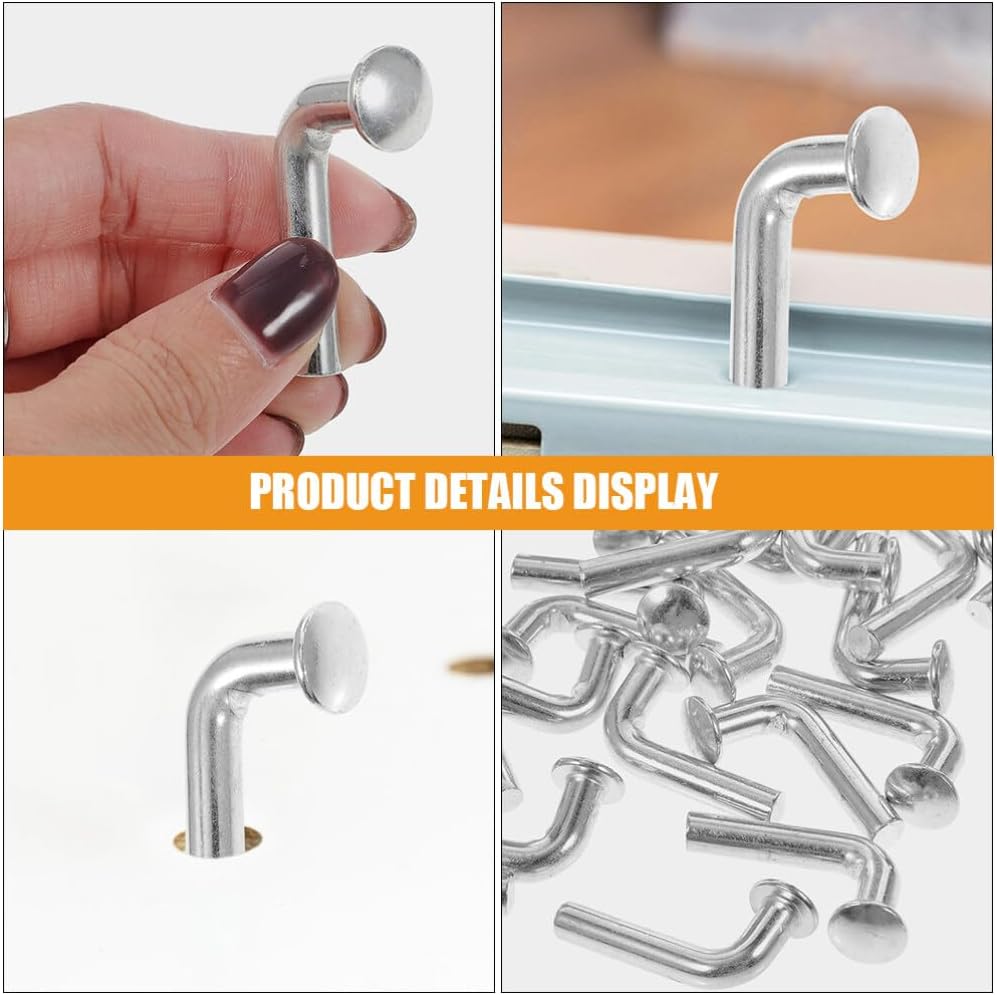 SOLUSTRE 50pcs Heavy Duty Storage Shelf Latches Pallet Rack Drop Pin j Clip Safety Pin Bolts
