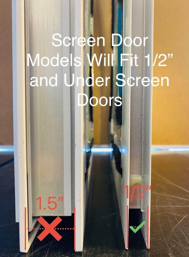 Screen Cat & Dog Doors | Single Flap | 1/2" Frame Screen Doors ONLY | Skilled Install Required | Heavy Frame of Extruded Aluminum | Steel Reinforced Corners | Fresh Air in, Bugs Out! | Hale Pet Door