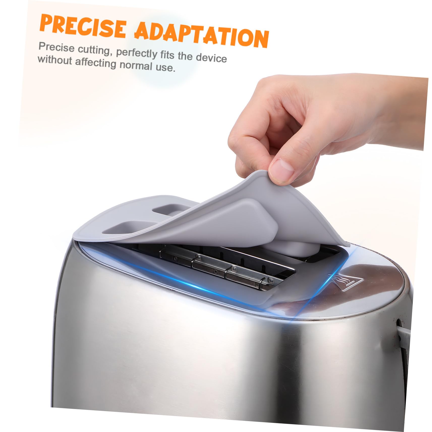 GRIRIW 2Pcs Silicone Toaster Oven Covers Toaster Lids Protective Toaster Oven Topper for Bread Makers Durable Kitchen Accessories