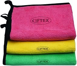 Iftex Microfiber Cleaning Cloth 600 GSM! Thick lint and Streak Free 30X40 Cms (3 Pieces, Multicolour) for car, Kitchen, Laptop Cleaning, Bike, Microfiber Cleaning Cloth for Glasses