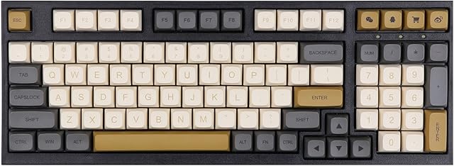 EPOMAKER Dawn 125 Keys XDA Profile Dye Sublimation PBT Keycaps Set for Mechanical Gaming Keyboard, Compatible with Cherry/Gateron/Otemu/Kailh Switch (XDA Profile, EPOMAKER Dawn Keycaps)