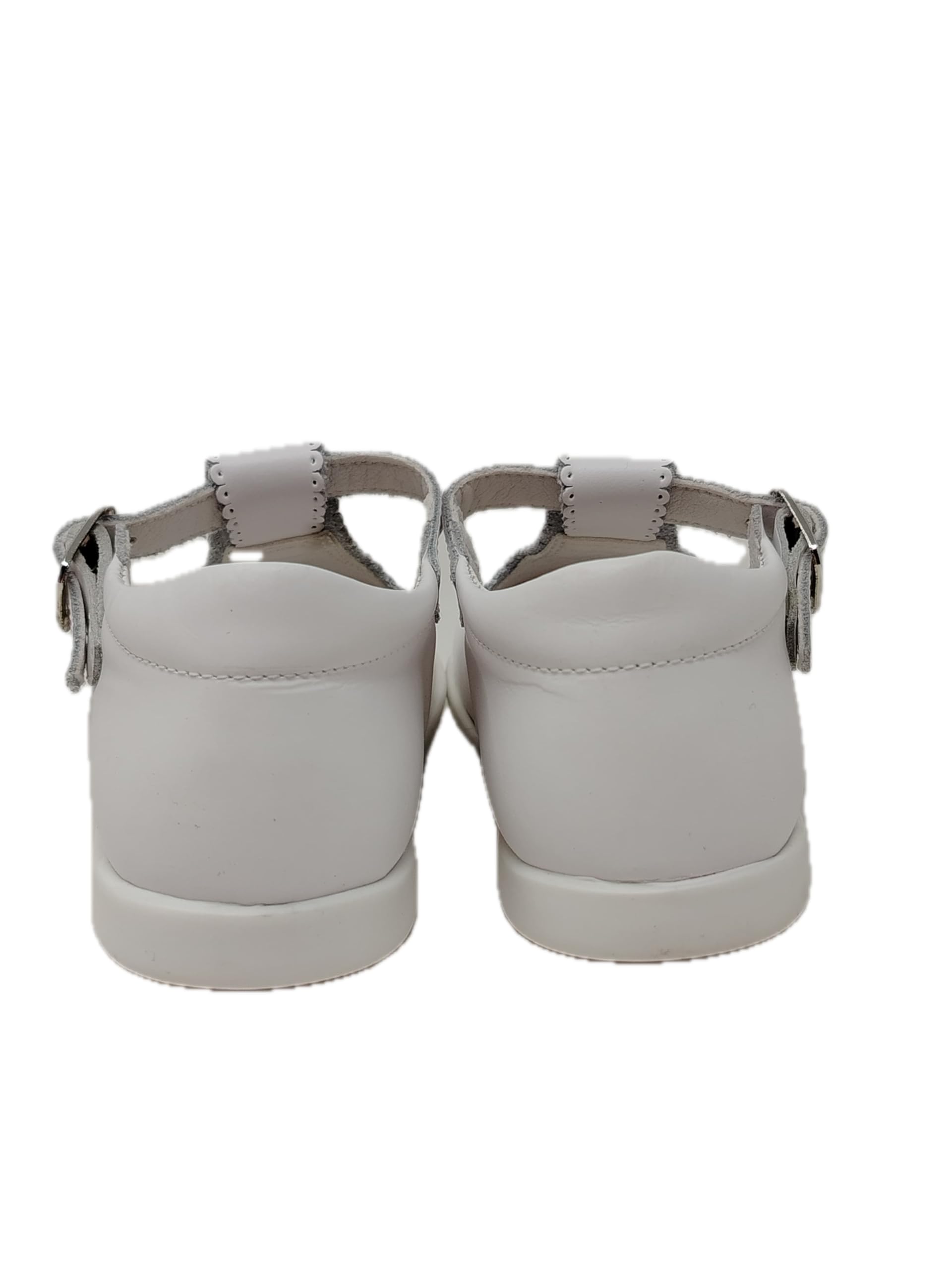 Genérico Zapatos Bebé de Piel para Bautizo, Ceremonia Cómodos, Hebilla Ajustable Suela Flexible, Calzado Infantil Elegante Mod 463
